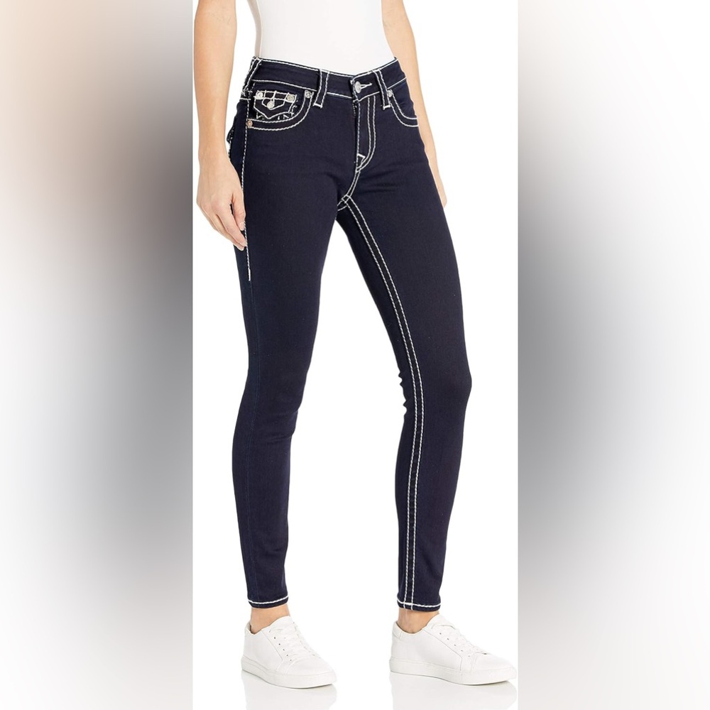 NEW! True Religion Dark Blue Skinny Jeans. 29.